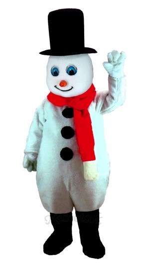 Mr. Snowman Mascot Costume