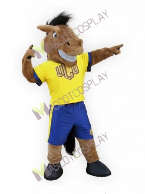 Sport Team Broncho Horse Mascot Costume 