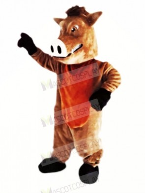Fierce Brown Boar Mascot Costumes Cheap