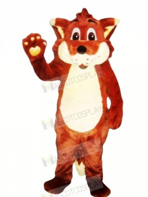 Happy Red Fox Mascot Costumes Cartoon