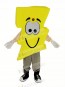 Yellow Lightning Mascot Costume
