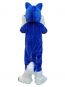 Royal Blue Husky Dog Plush Mascot Costume Animal