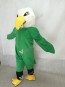 White Head Green Bald Eagle Mascot Costume