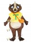 Wombat Mascot Costume in Yellow Shirt
