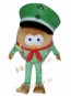 Green Hat Big Body Owl Mascot Costume 