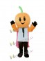 Pumpkin Man with Cape Halloween Mascot Costume