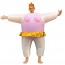Ballerina Inflatable Costume Tiara Crown Halloween Christmas Costume for Adult Pink