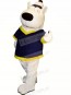 White Bear with Big Eyes Mascot Costumes Animal