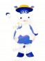 Cute Blue and White Cow Mascot Costumes Animal