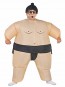 Black Japanese Fat Man Sumo Inflatable Halloween Christmas Costumes for Kids