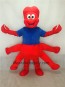 Strange Red Claw Mascot Adult Costume with Blue Vest