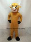 Light Brown Cartoon Bull Mascot Costume