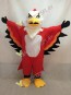 Red and Orange Thunderbird Mascot Costume