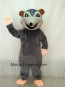 Dark Gray Rink Rat Mascot Costume 