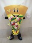 Light Brown Cheese Pizza Mascot Costume