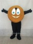 Light Brown Hockey Puck Mascot Costume