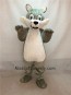 Grey Gray Long-haired Wolf Mascot Adult Costume