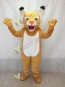 Tan Wildcat Mascot Costume with White Belly