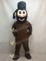 Frontiersman in Brown Mascot Costume