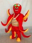 Ocean Creature Red Octopus Mascot Costume 