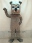 Vivid Grey Bulldog Dog Mascot Costume 