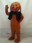 Brown Dachshund Dog with Vest & Tie Mascot Costume