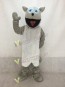 Grey Cat with White Belly Mascot Costume