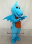Light Blue Turquoise Dragon Mascot Costume