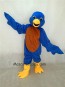 Blue Bird Mascot Costume with Yellow Beak