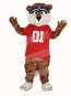 Auburn Tigers in Red T-shirt Mascot Costume