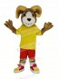 Sport Ram with Yellow T-shirt Mascot Costume