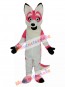 Pink Fox with Long Tail Mascot Costume