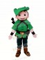 Heroe Robin with Green Coat Mascot Costume