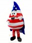 Flag Blood Drop Mascot Costume Cartoon