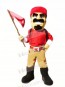 Pioneer with Red T-shirt Mascot Costume People