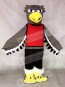 Grey Seahawk with Red Shirt Mascot Costumes Animal