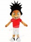 Red Shirt Sport Boy Mascot Costumes People