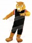  Black Sports Suit Muscle Cougar Mascot Costumes Animal