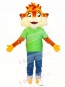 Fox in Green Shirt Mascot Costumes Animal