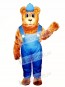 New Billy Bear with Overalls & Hat Mascot Costume