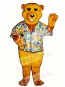 New Barry Bear with Shirt Mascot Costume