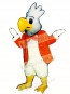 Cute Cockatoo with Jacket Mascot Costume