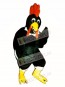 Cute Black Rooster Mascot Costume