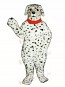 Cute Realistic Dalmatian Dog with Collar Mascot Costume