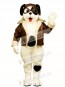 Cute Puppy Dog with Spots & Aviator Outfit Mascot Costume