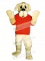 Cute Rah Rah Dog with Shirt Mascot Costume