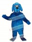 Cute Old Blue Dog Mascot Costume