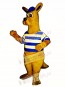 Rugby Roo kangaroo with Cap & Shirt Mascot Costume