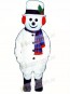 Jolly Snowman with Hat, Earmuffs & Scarf Christmas Mascot Costume