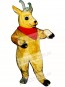 Cute Andy Antelope with Neckerchief Mascot Costume